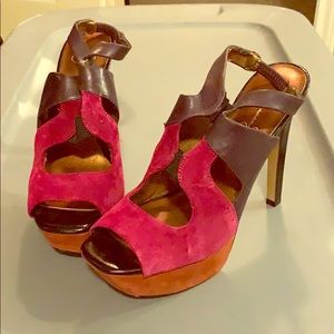 Jessica Simpson Colorblock heels